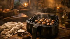 Pečené gaštany v teplovzdušnej fritéze: rýchly recept z 3 surovín