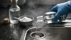 Ako vyčistiť odtok bielym octom: dávkovanie, čas pôsobenia a bezpečný postup