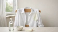 Ako odstrániť žlté škvrny v podpazuší z bielej košele bez drhnutia