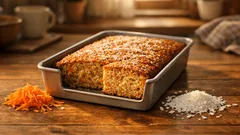 Mrkvovo-kokosový koláč, ktorý je vždy vláčny: jednoduchý hrnčekový recept