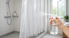 Ako vyčistiť sprchový záves bielym octom a zbaviť sa zápachu aj povlaku