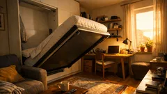 Stenová posteľ v malom byte: ako získať metre štvorcové bez rekonštrukcie