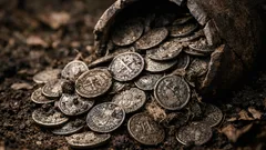 Stredoveký poklad v lese: našli 273 strieborných mincí ukrytých takmer 1000 rokov