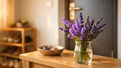 Vetvičky levandule pri vchodových dverách: jednoduchý trik na sviežu chodbu