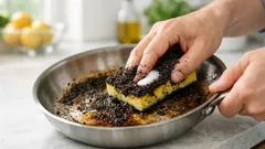 Kávová usadenina na čistenie panvice: jednoduchý trik na pripáleniny bez chémie