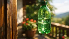 Prečo ľudia vešajú zelenú fľašu s vodou pri dvere a či to naozaj odpudzuje muchy