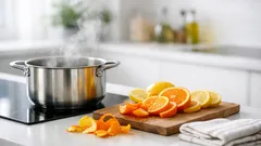 Varte pomarančovú a citrónovú kôru: rýchly trik, ako prevoňať byt a získať citrusovú vodu