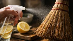 Postriekajte metlu citrónovou vodou a zametanie bude bez obláčikov prachu